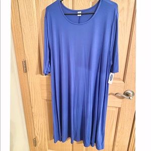 Old Navy Blue/Purple Swing Dress XXL